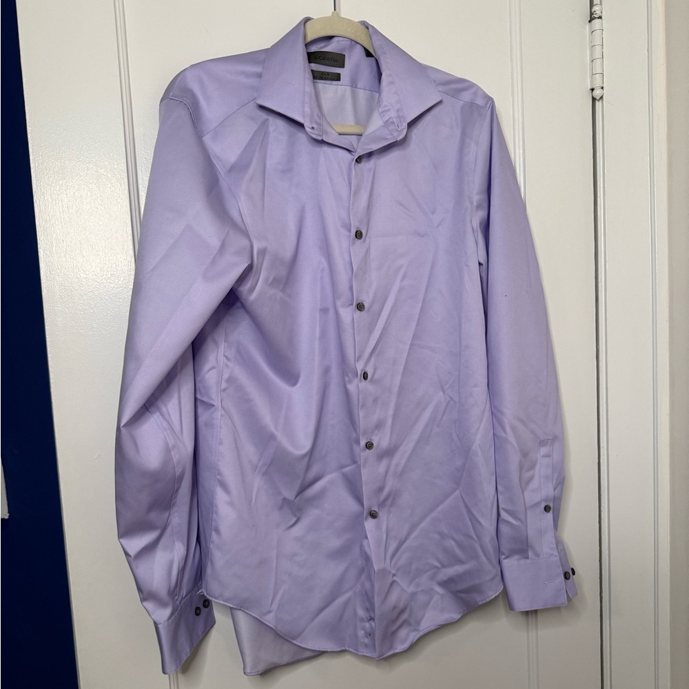 Calvin Klein Light Purple Dress Shirt